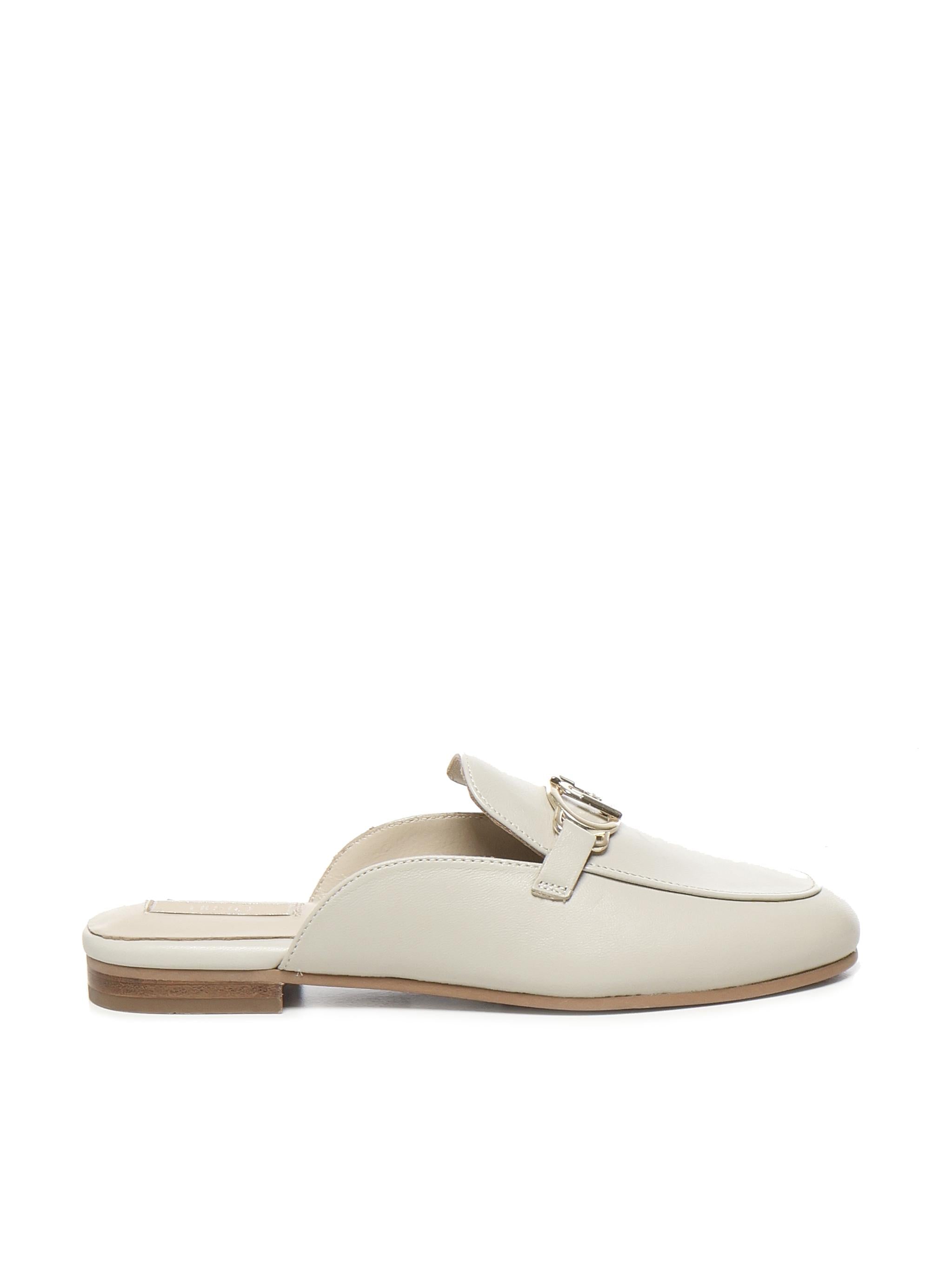 Slippers in pelle con logo SA5035PX460S3625  LIU JO 