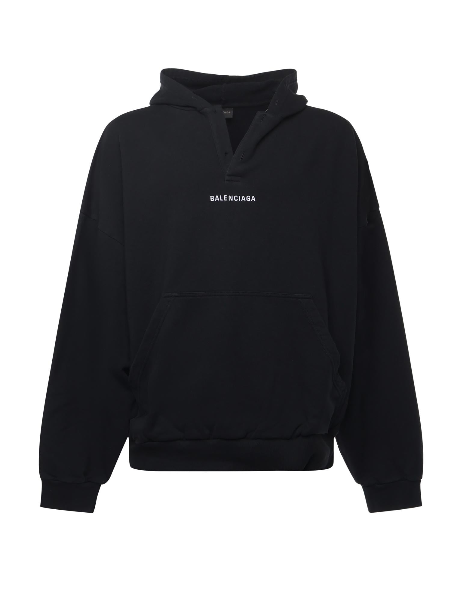 Hoodie polo "Balenciaga Back" in pile dry 827939 TTVJ21569 BALENCIAGA 