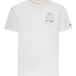 T-shirt in cotone con ricamo POT0001 04379L MC2 SAINT BARTH 