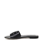 Slide in pelle di vitello e logo CQ0436 AY32980999 DOLCE & GABBANA 