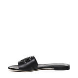 Slide in pelle di vitello e logo CQ0436 AY32980999 DOLCE & GABBANA 