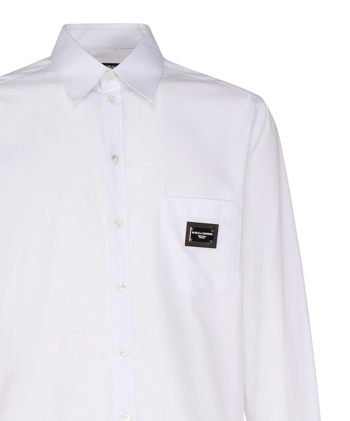 Camicia Martini cotone con placca logata G5JG4T FU5U8W0800 DOLCE & GABBANA 