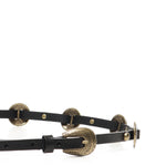 Cintura sottile con placche incise in metallo 104038 A23SZ99W PINKO 