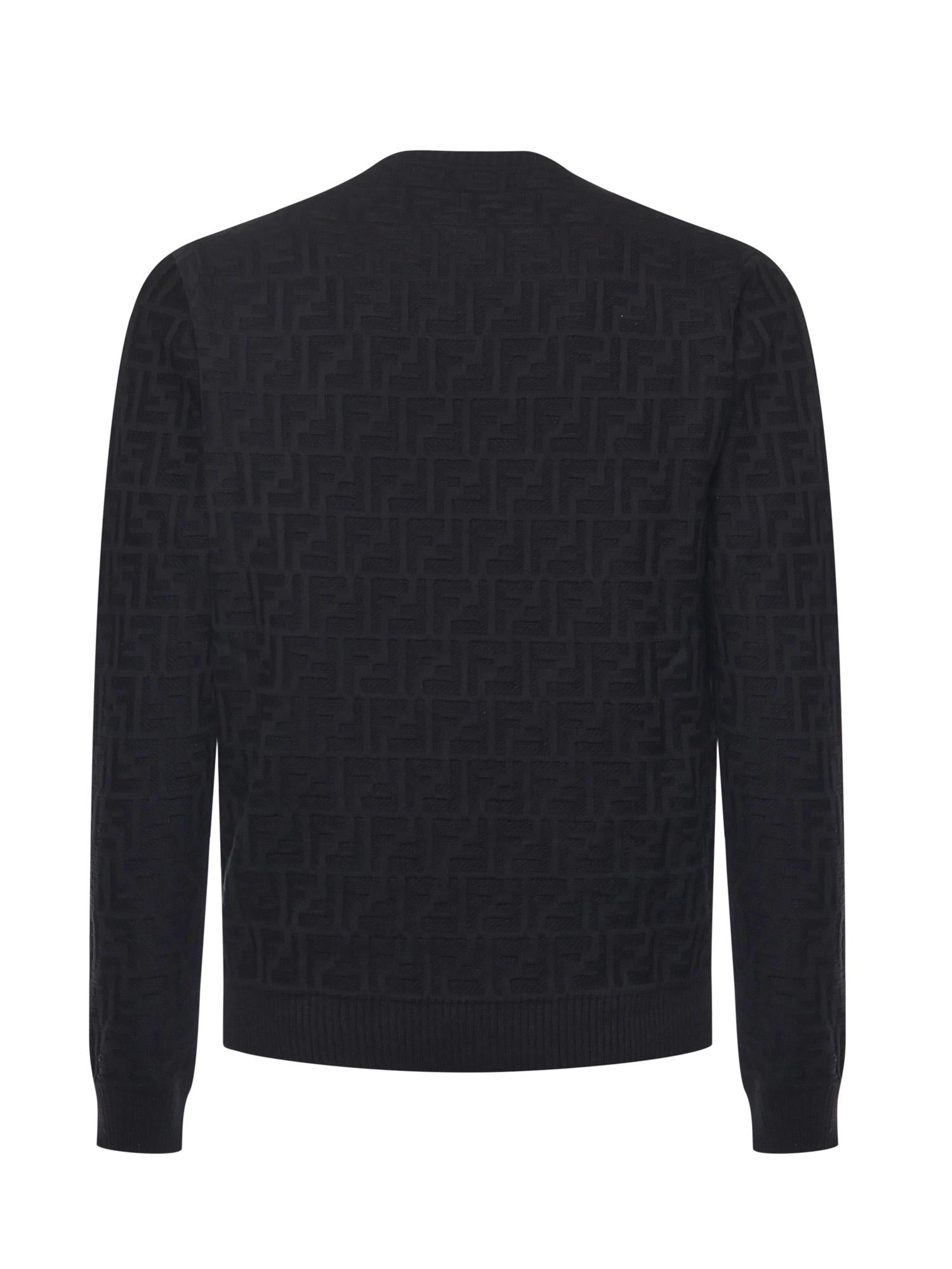 Pullover in cotone FF Jacquard FZX091 AUW0F0QA1 FENDI 
