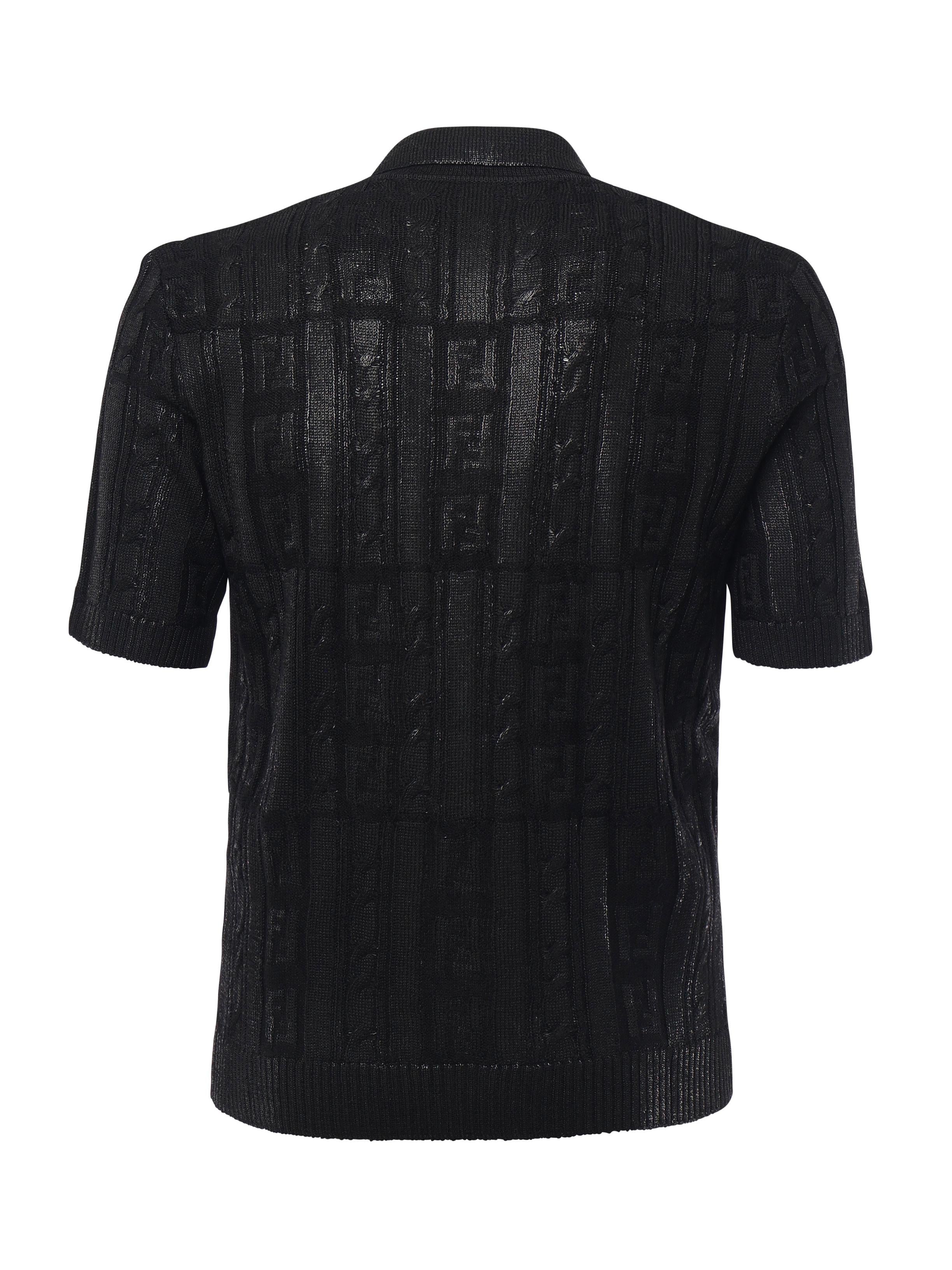 Polo in misto lana con dettagli FF FZC162 ASGOF0QA1 FENDI 