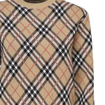 Pullover in misto lana e mohair Check 8110514 C1309 BURBERRY 