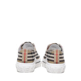 Sneaker in cotone con motivo vintage check 8049745 A7028 BURBERRY 