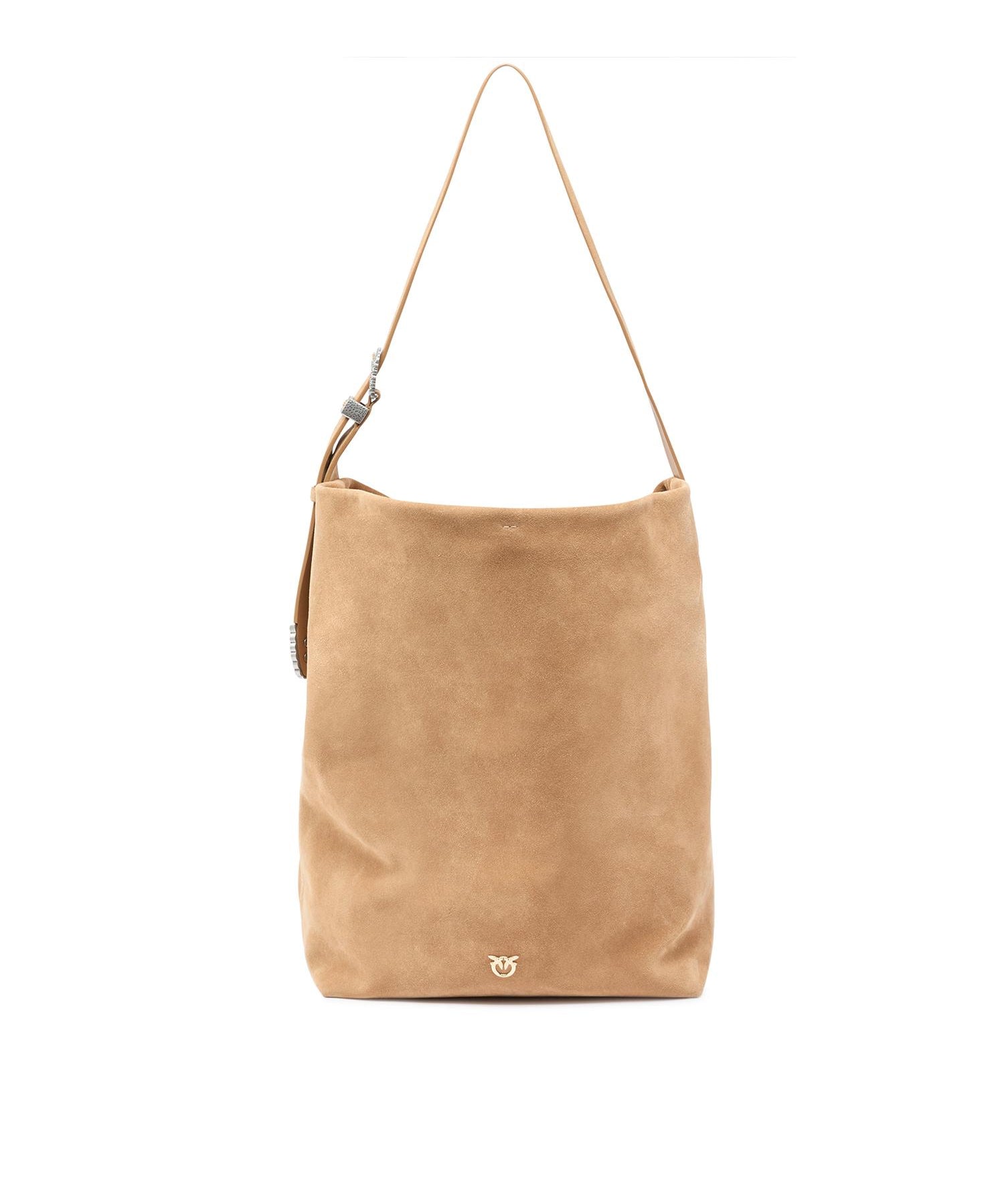 Borsa a tracolla grande Bucket Big in suede 106834 A0F6L08A PINKO 