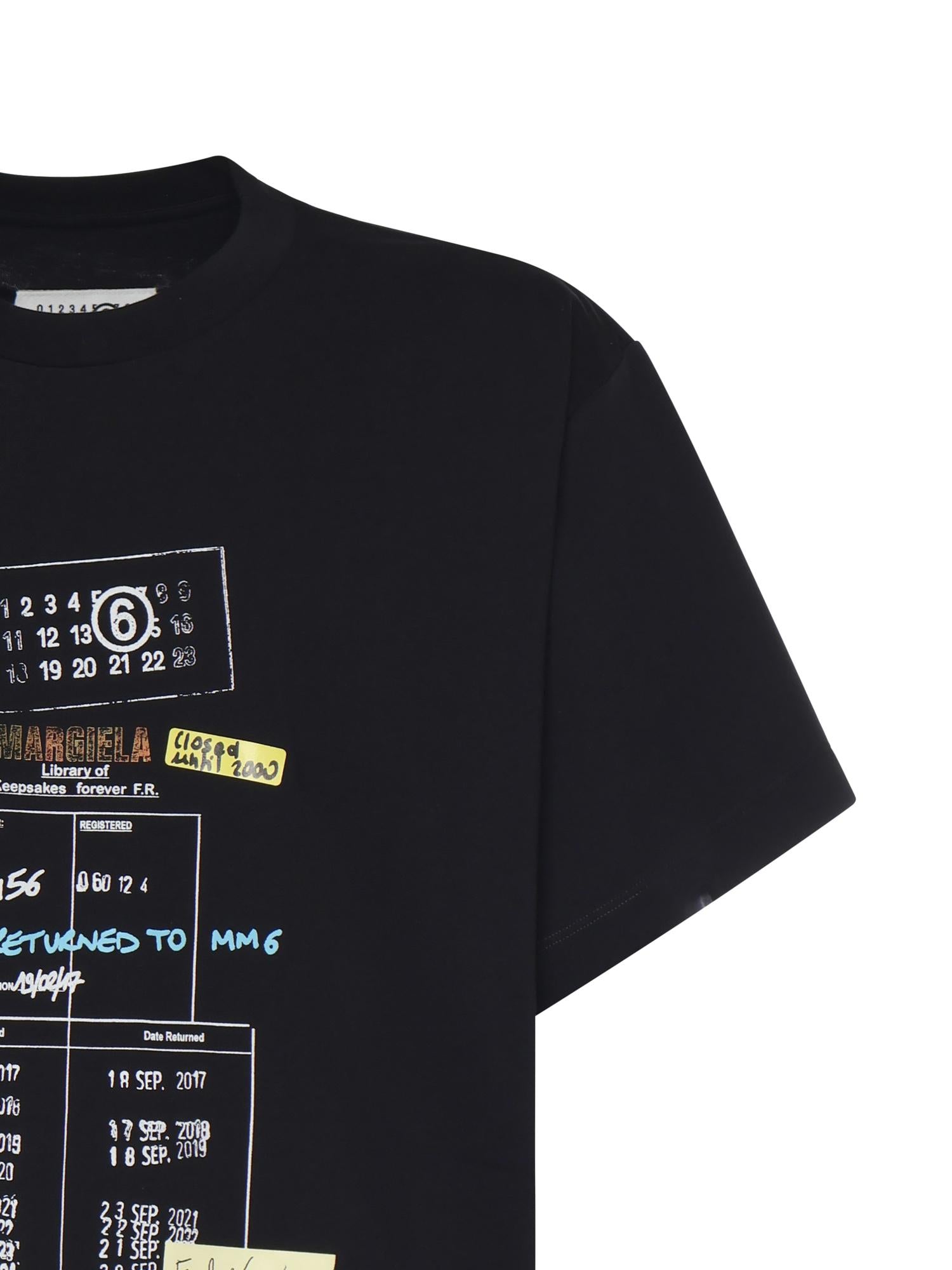 T-shirt con stampa in cotone SH0GC0070 M20170900 MM6 Maison Margiela 