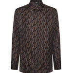 Camicia in seta stampata FS1319 AVDBF1TRS FENDI 