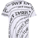 T-shirt in jersey di cotone con stampa 80GAH6R1 JS555L02 VERSACE JEANS COUTURE 
