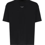 T-shirt Le Slogan Classique in cotone PERMTS202CO002 BL Drôle de Monsieur 