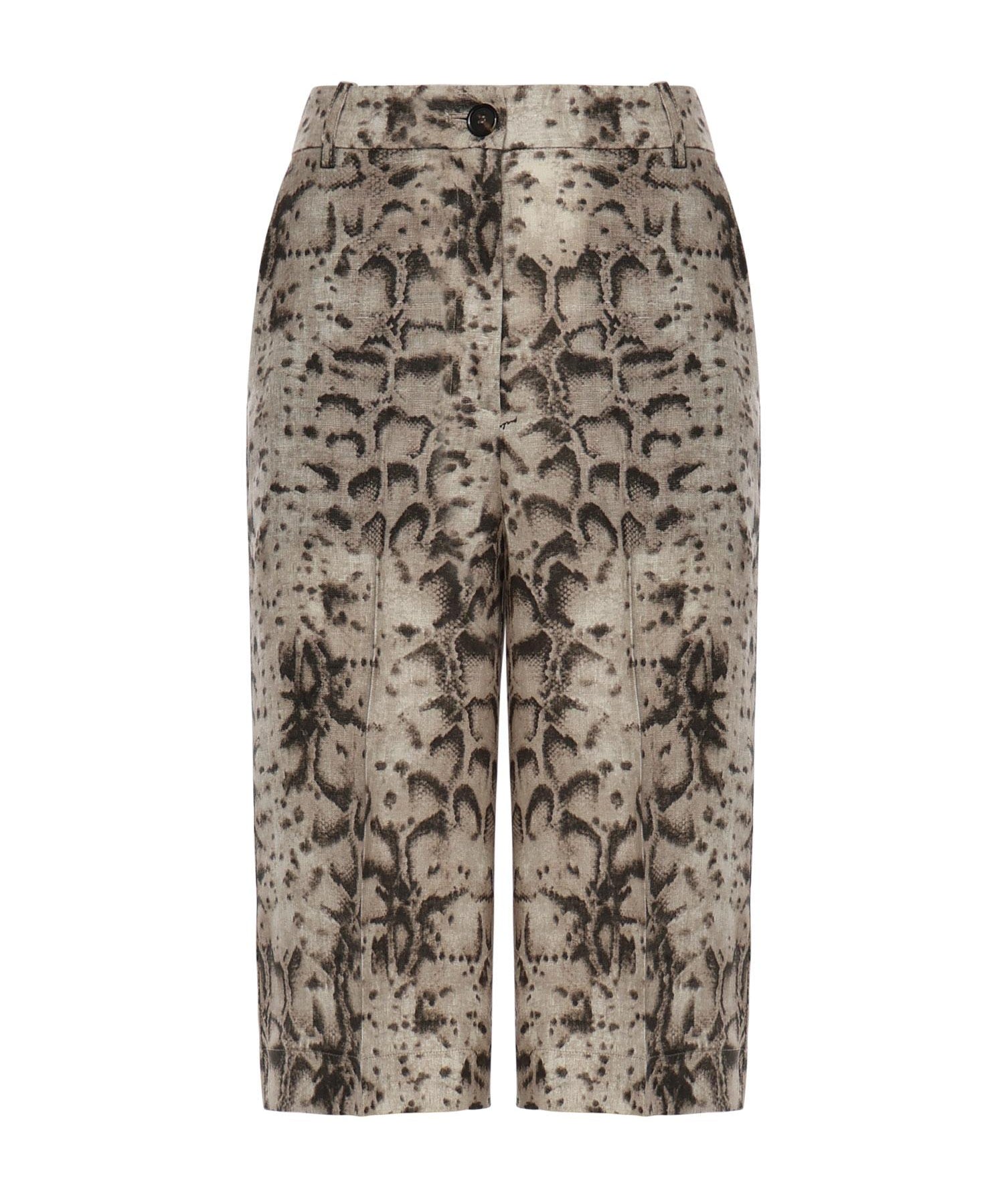 Bermuda con stampa snake 106870 A3BLCZ9 PINKO 