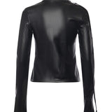Top biker con zip 325CT0436PU0049 9999 COURREGES 