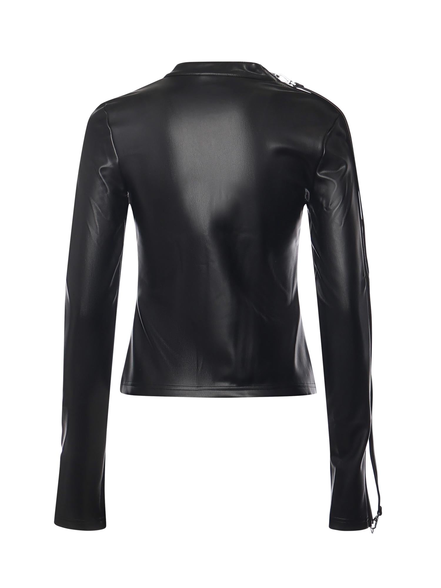 Top biker con zip 325CT0436PU0049 9999 COURREGES 