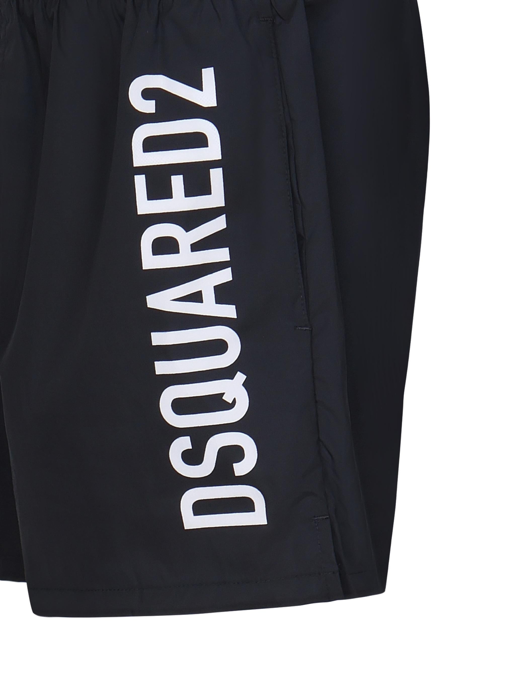 Boxer midi con logo D7B646000 417 DSQUARED2 