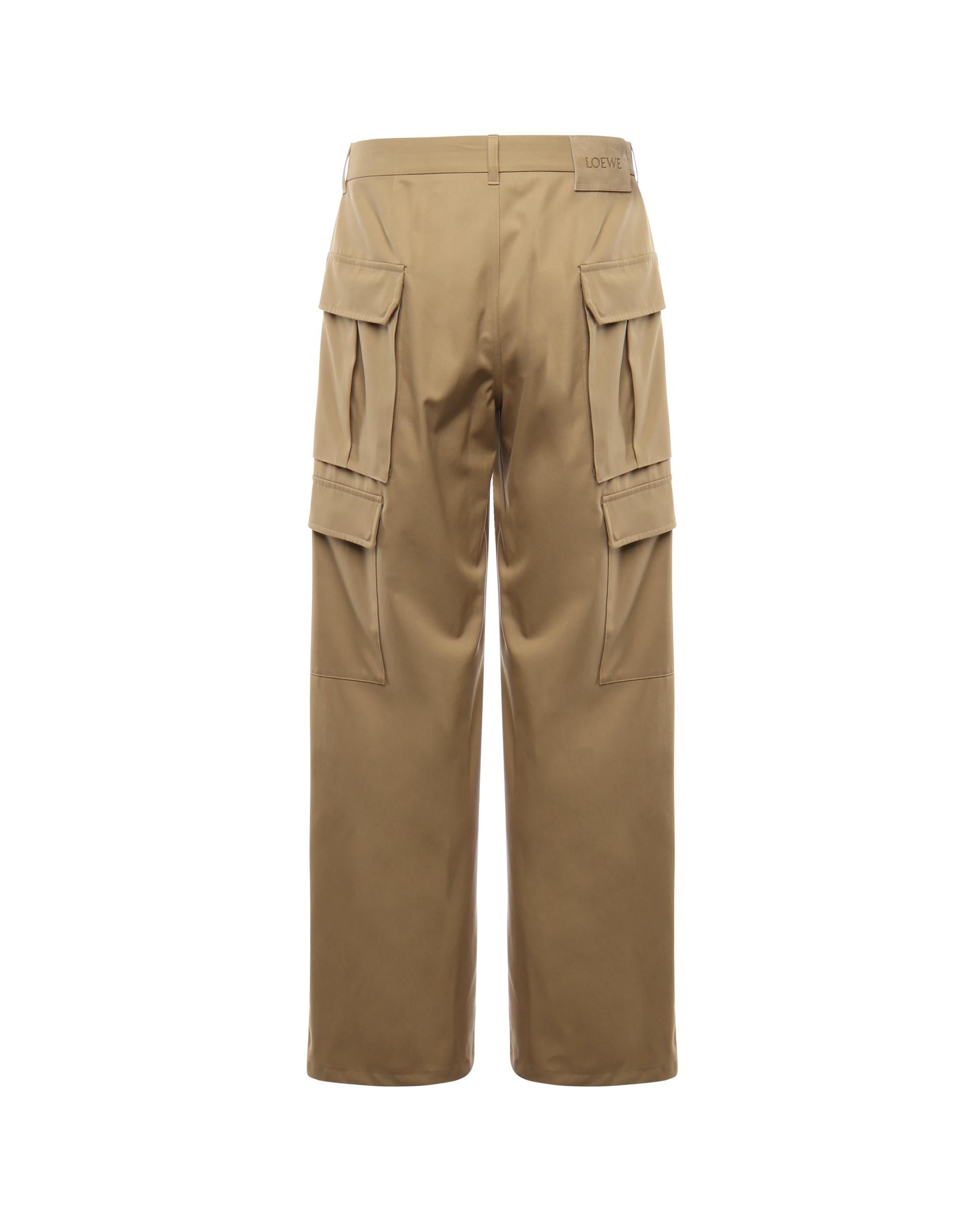 Pantaloni cargo in cotone e seta H526Y04WGO 2140 LOEWE 