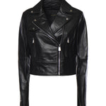 Giacca chiodo stile biker in nappa 106247 A32IZ99 PINKO 