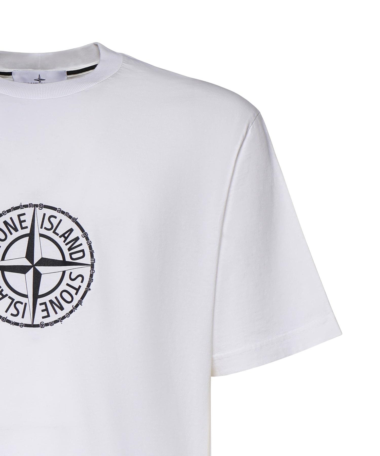 T-shirt con stampa 'All Around Compass' L1S152100001 S0362V0001 STONE ISLAND 