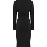 Abito midi Matilde 5YGK35 6257AJBLK MARCIANO BY GUESS 