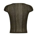 Maglia Tambora a costine<BR/> 104773 A1NDX18 PINKO 