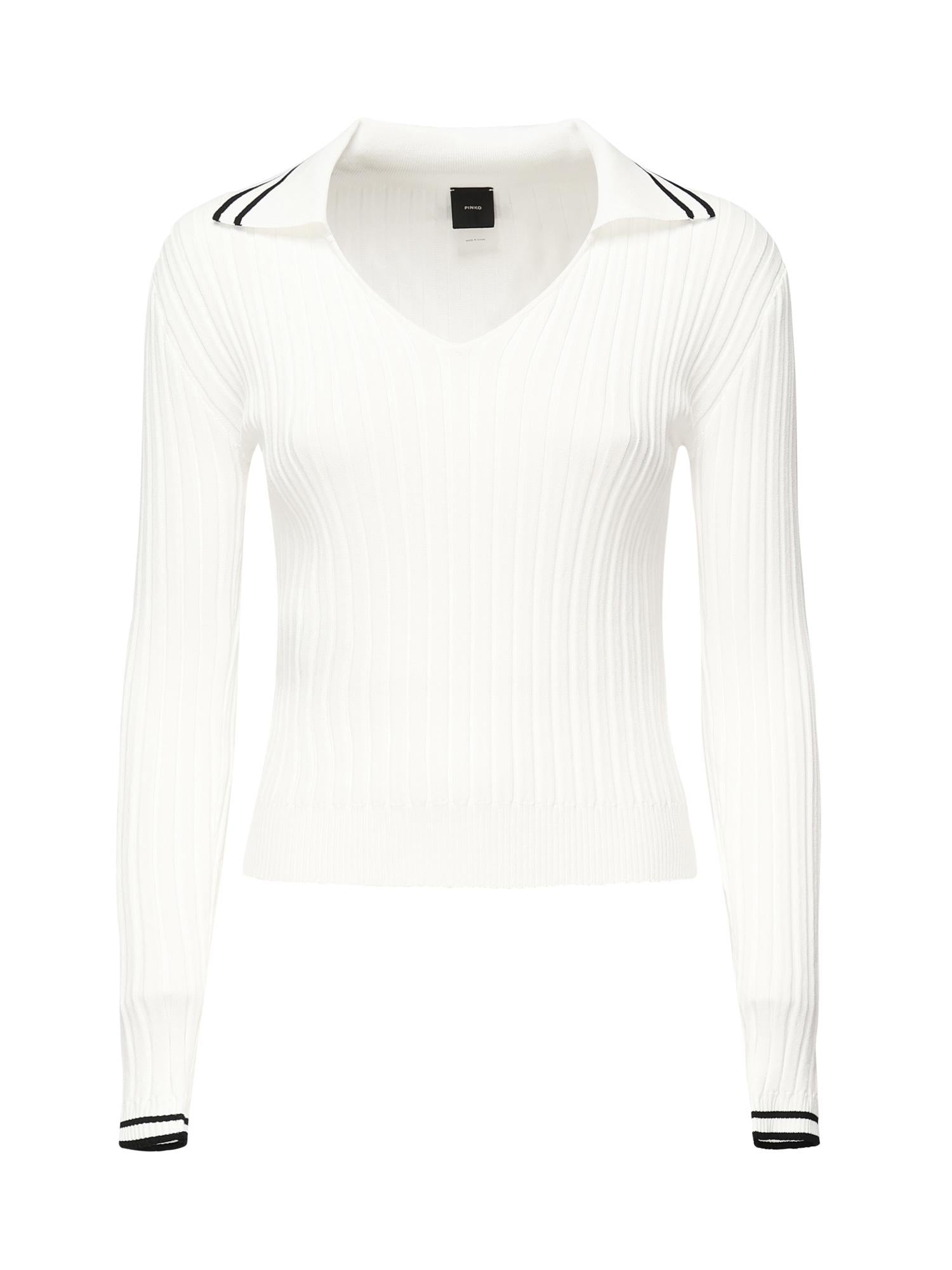 Maglia stile polo con logo<BR/> 105418 A2PSZ10 PINKO 