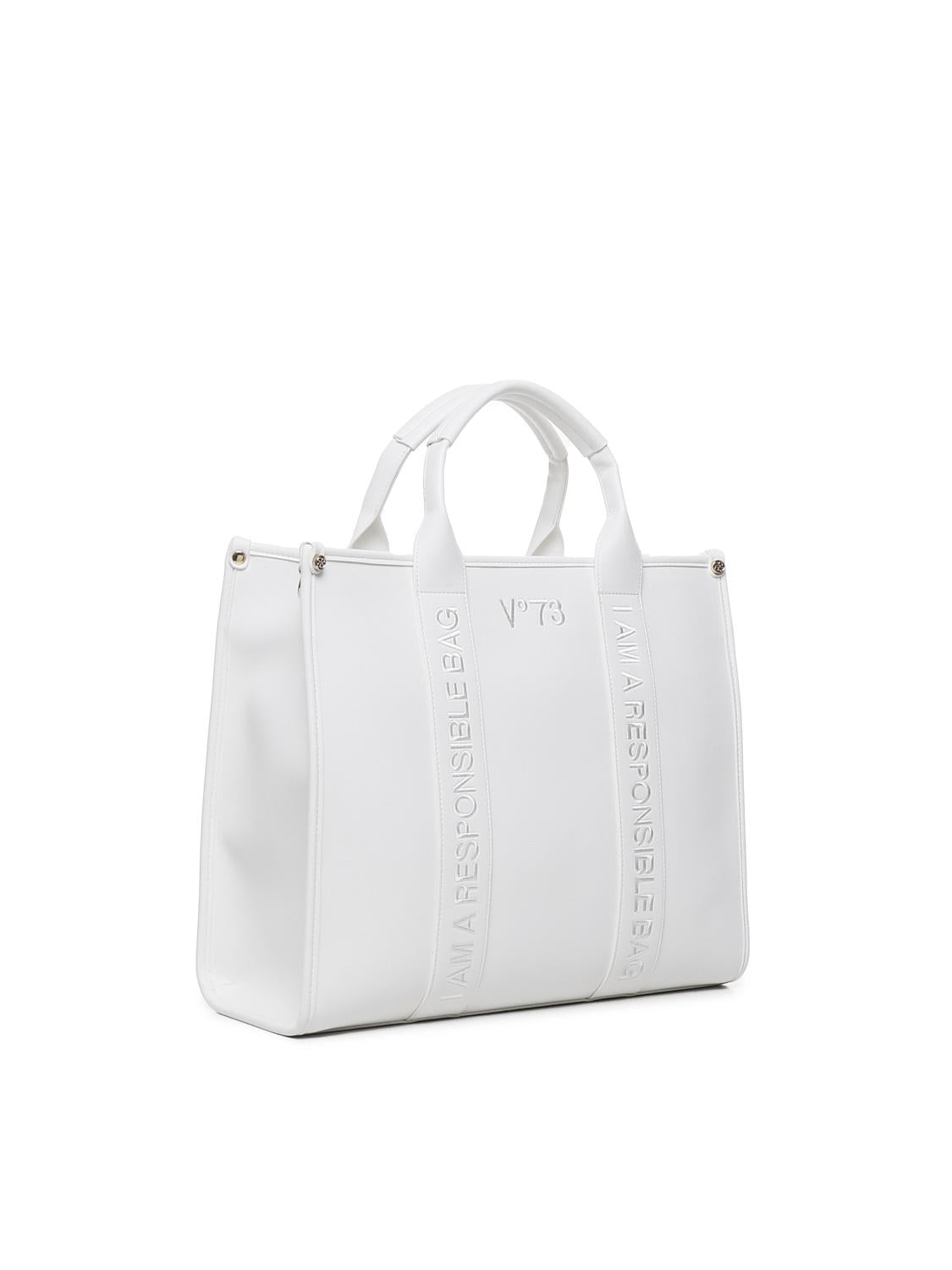 Borsa tote Echo 73 73BS7HD01 ECHO 73BIANCO V° 73 