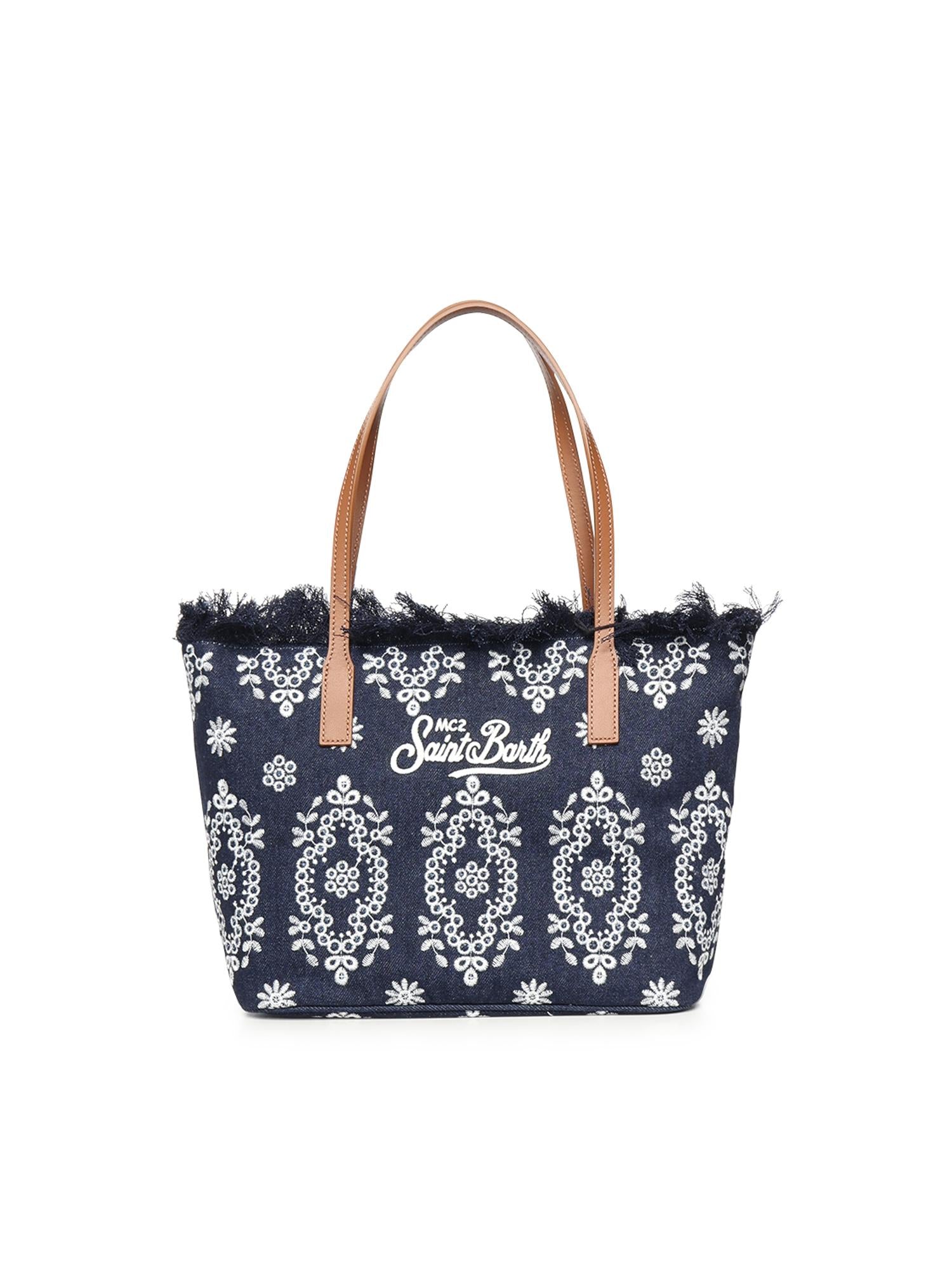 Borsa City medium in denim CBMF001 01773L MC2 SAINT BARTH 