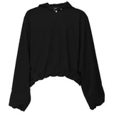 Felpa in cotone con cappuccio PRESS25M08073 BLK01 HELIOT EMIL 