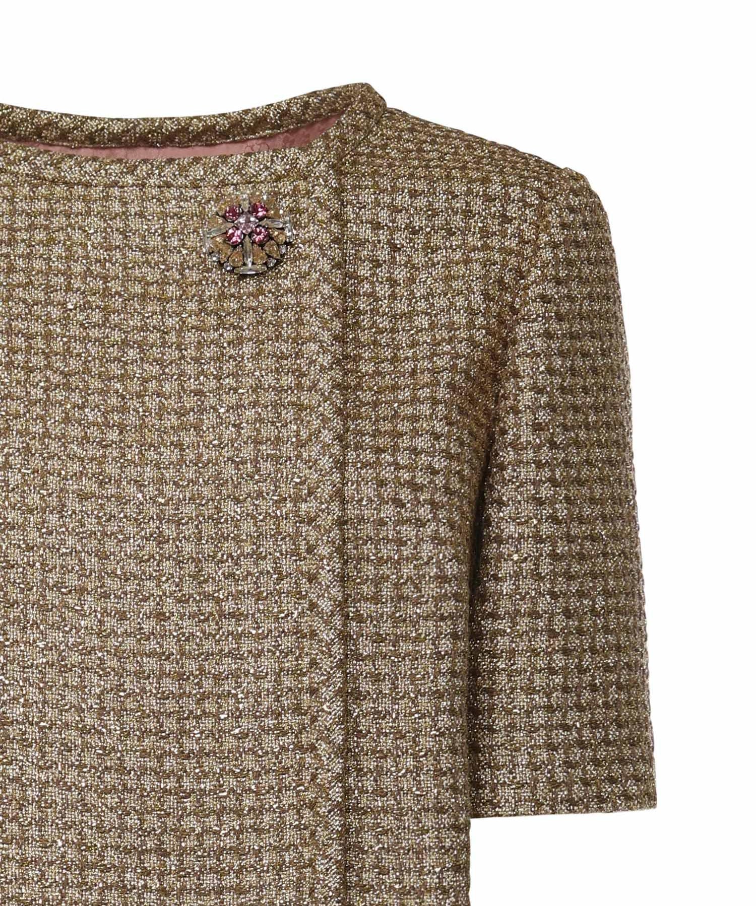 Abito corto in tweed canestrello lurex 8B3VAHP3 A11G70 VALENTINO GARAVANI 