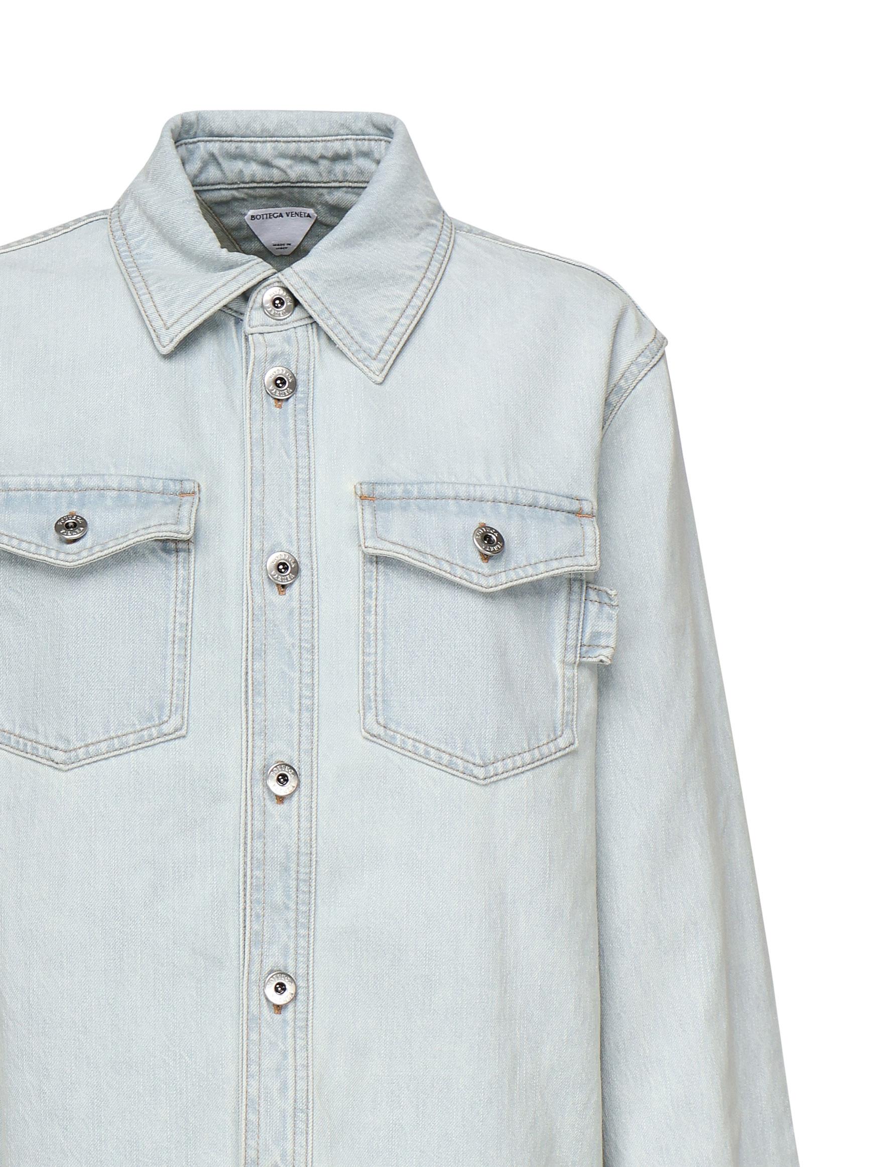 Camicia in denim Extra Bleach 813498 V4ZR04132 BOTTEGA VENETA 