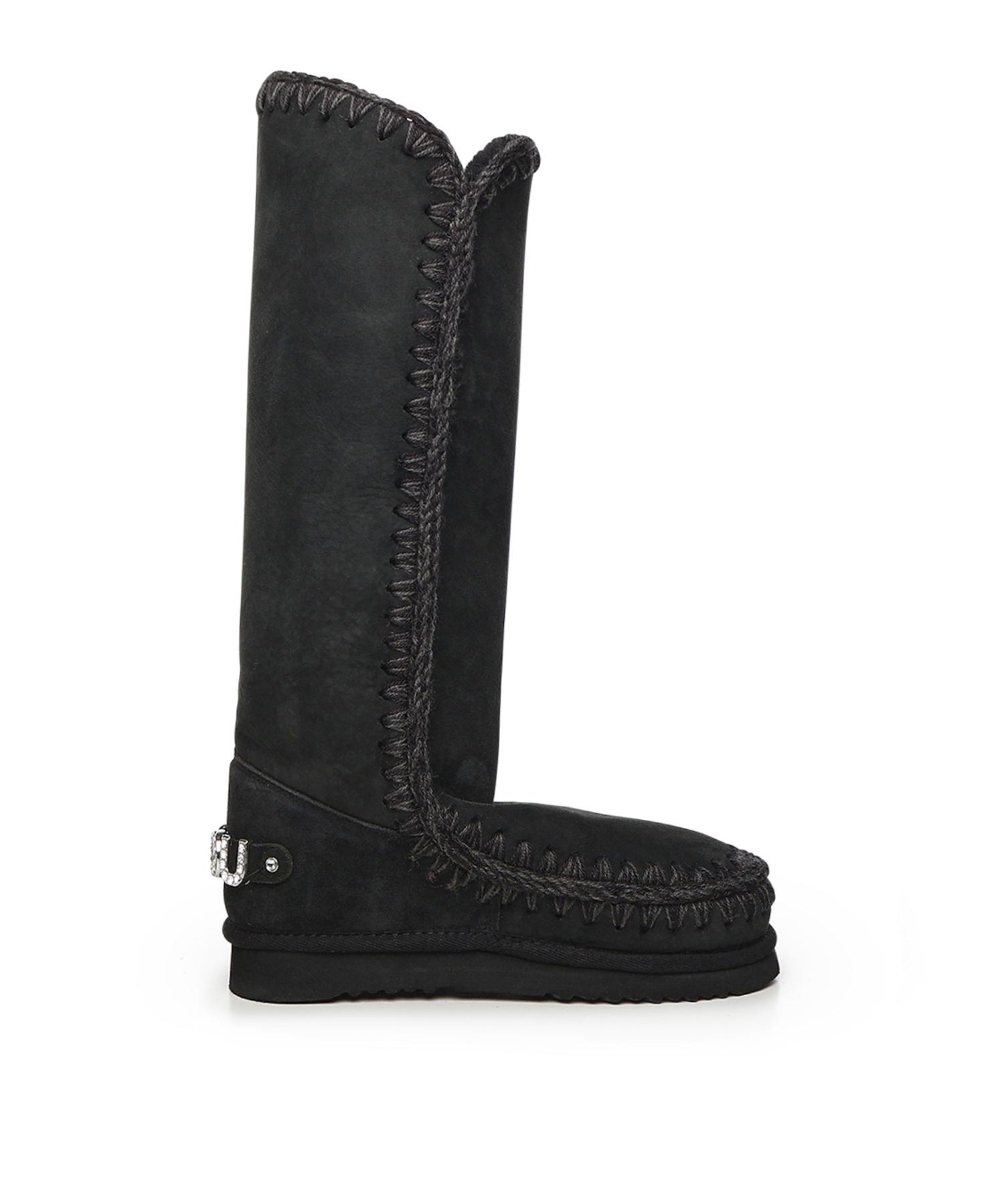 Stivali Eskimo 40 rhinestones logo<BR/> MUFW101052A BKBK MOU 