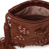 Mini bag Kayla con logo 73BS9MZ04 KAYLACIOCCOLATO V° 73 