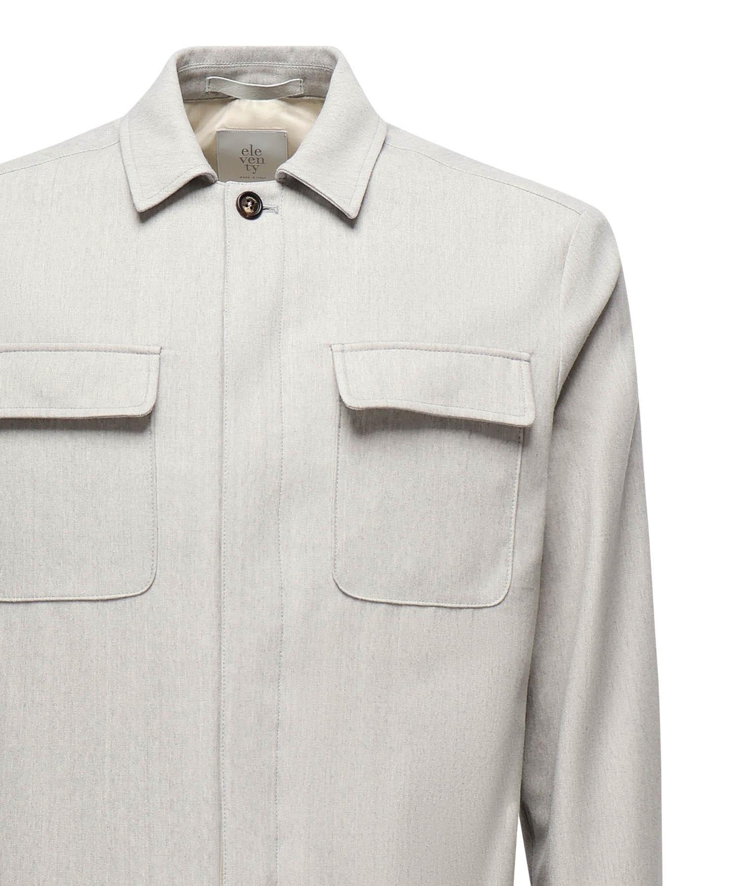 Overshirt in misto lana L70GIAJ17TES0L065 13 ELEVENTY 