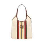 Borsa IVY in canvas e pelle 5BG231 2IBCF061W MIU MIU 