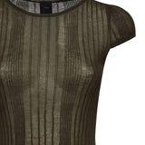 Maglia Tambora a costine<BR/> 104773 A1NDX18 PINKO 