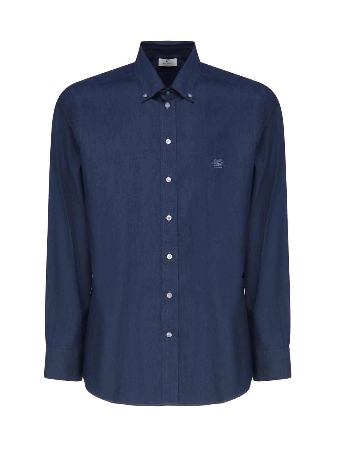 Camicia in denim con logo MRIB0004 99SA531X0883 ETRO 