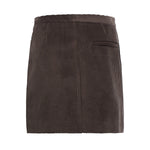 Minigonna in velluto DN6230 BROWN OTTOD'AME 