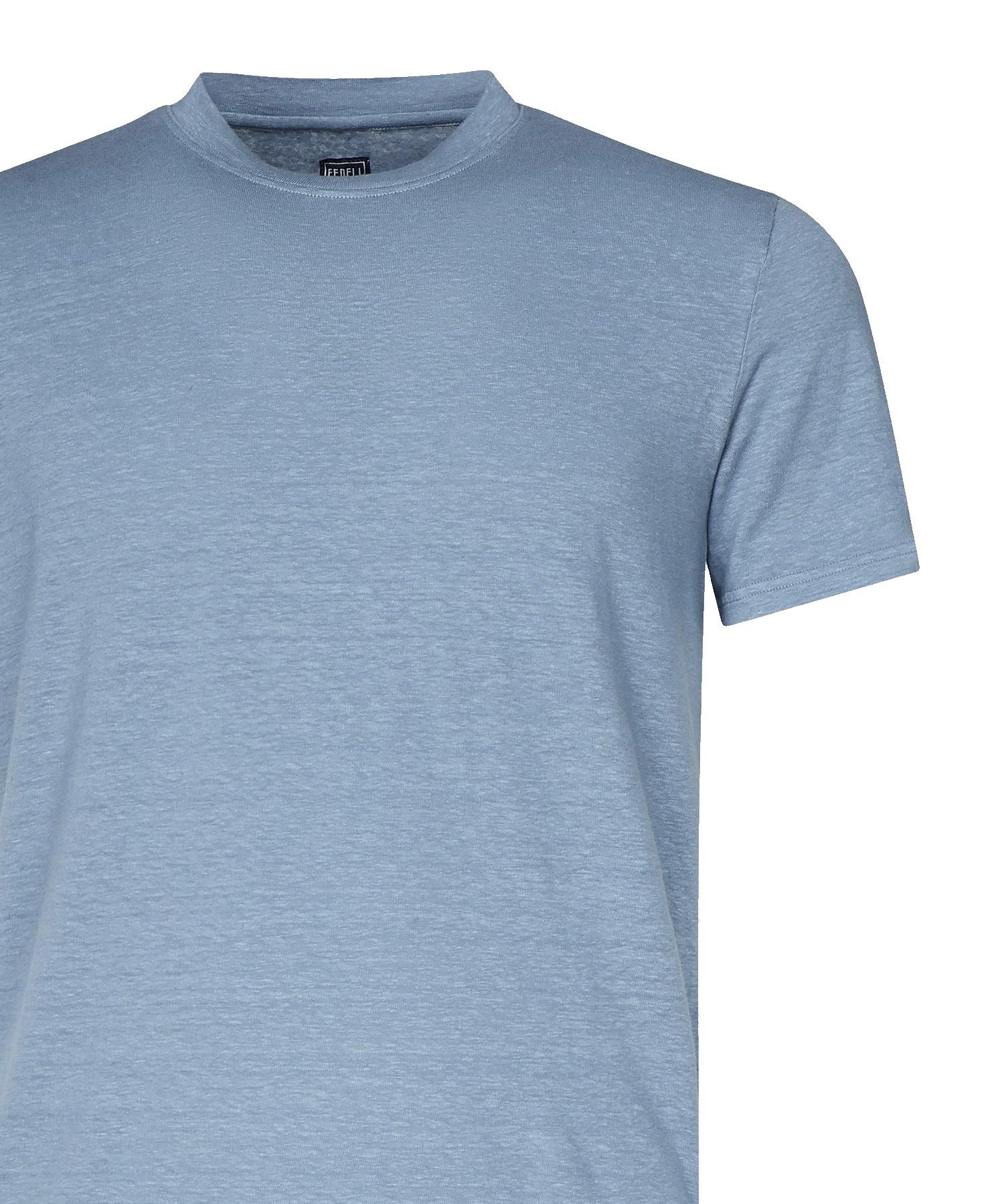 T-shirt in lino<BR/> 8UED0151 917 FEDELI 
