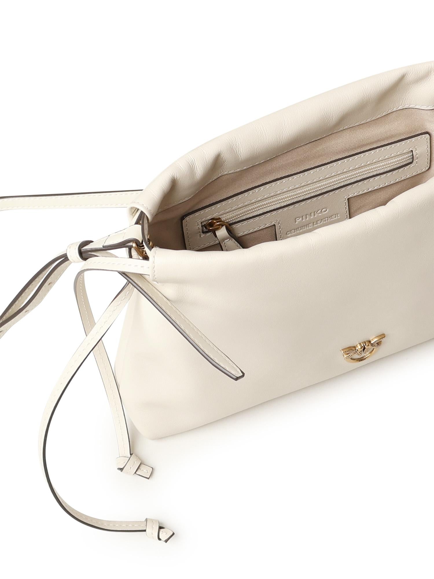 Borsa a spalla piccola in pelle 105907 A0QOZ14Q PINKO 