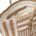Borsa Shopping Stefanie 73BS8ZL01 STEFANIECUOIO/BIANCO V° 73 