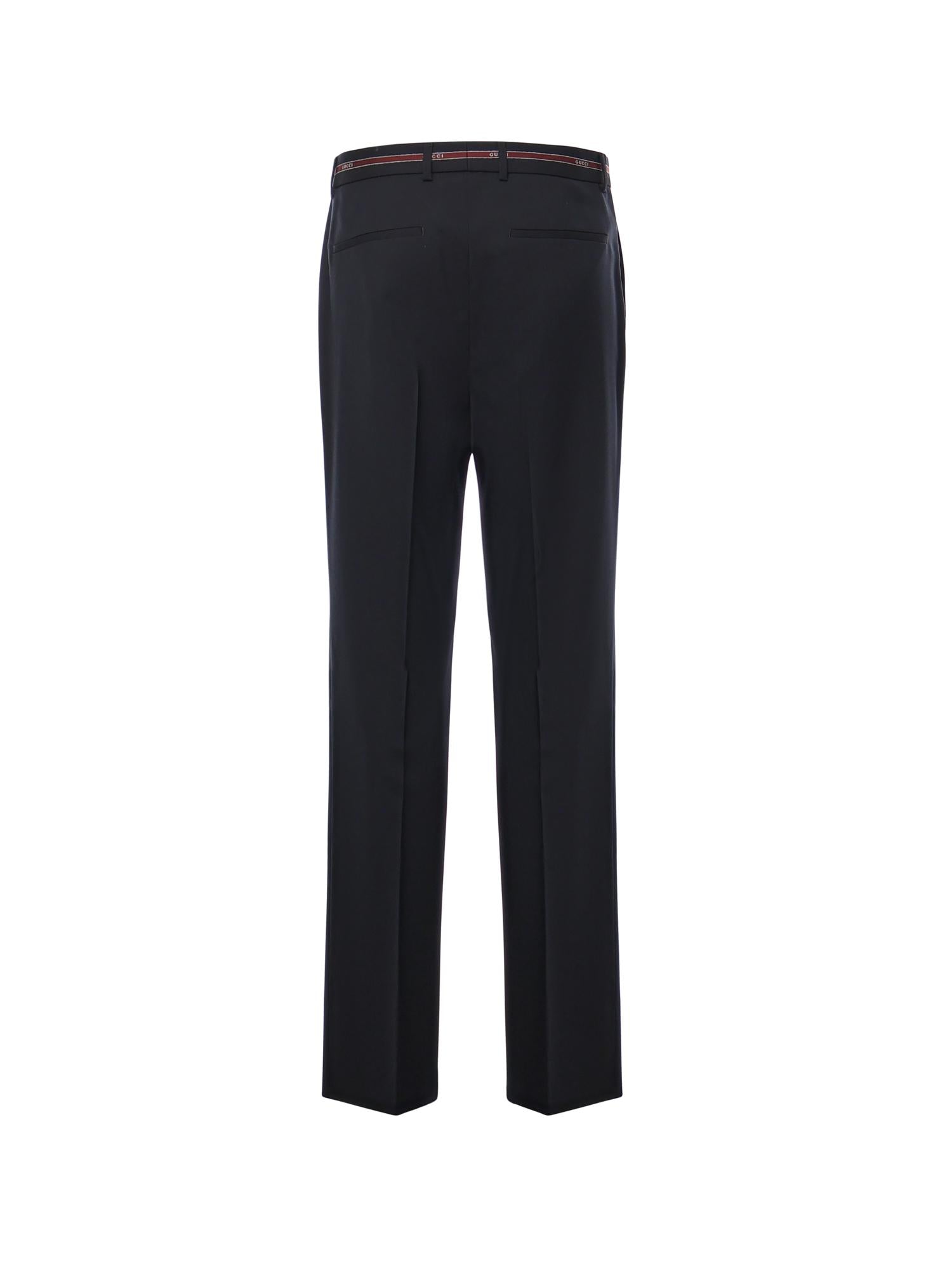 Pantalone in lana con dettaglio cimosa 832544 Z7AQV4668 GUCCI 