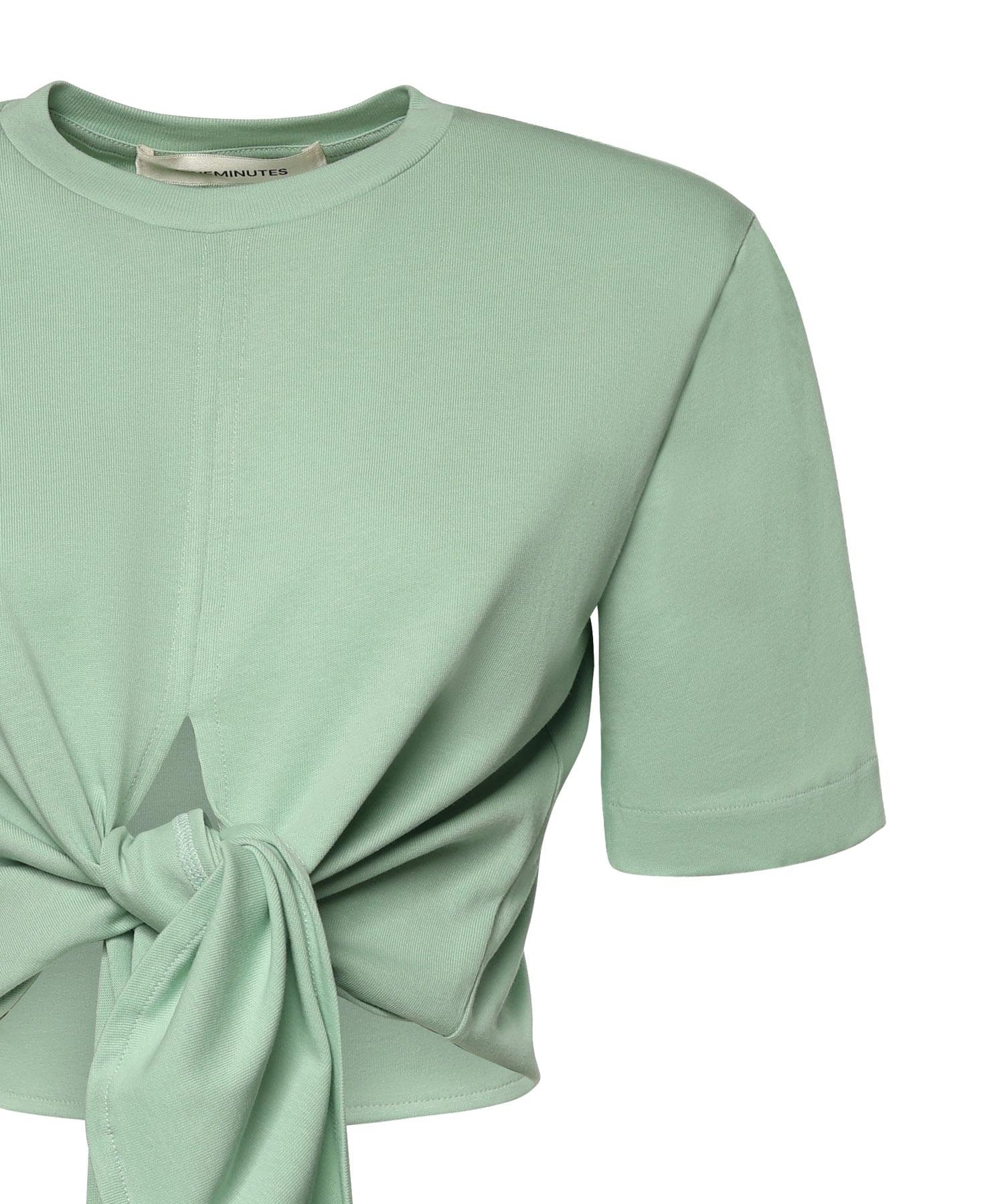 T-shirt cropped in cotone 26SSNTP-0002 MENTA NINEMINUTES 