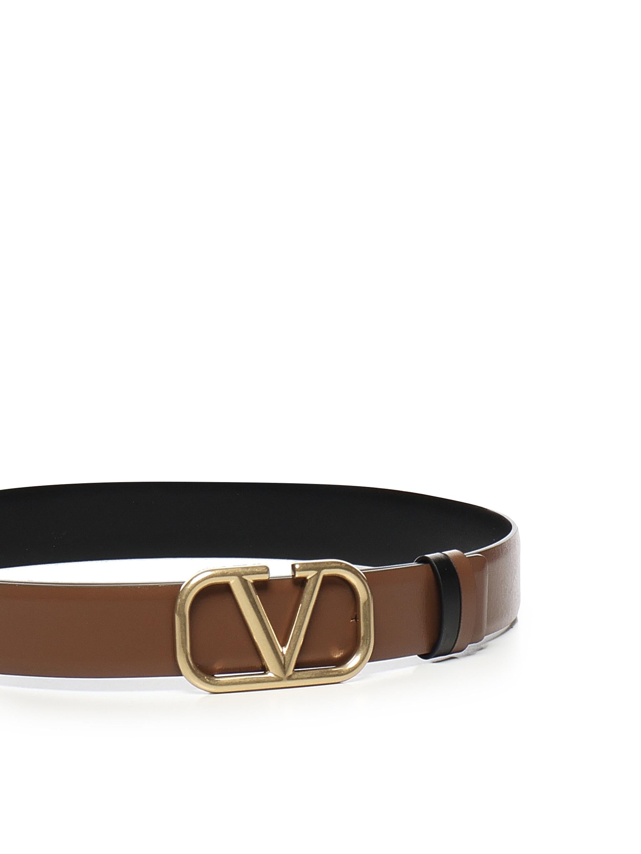 Cintura Vlogo Signature in Vitello lucido 6W2T0T15 ZFR11J VALENTINO GARAVANI 