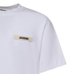 T-shirt in cotone con logo TSM00133AJ00226 100 JACQUEMUS 