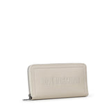 Portafoglio con logo e zip JC5500PP1OLE0 110 LOVE MOSCHINO 