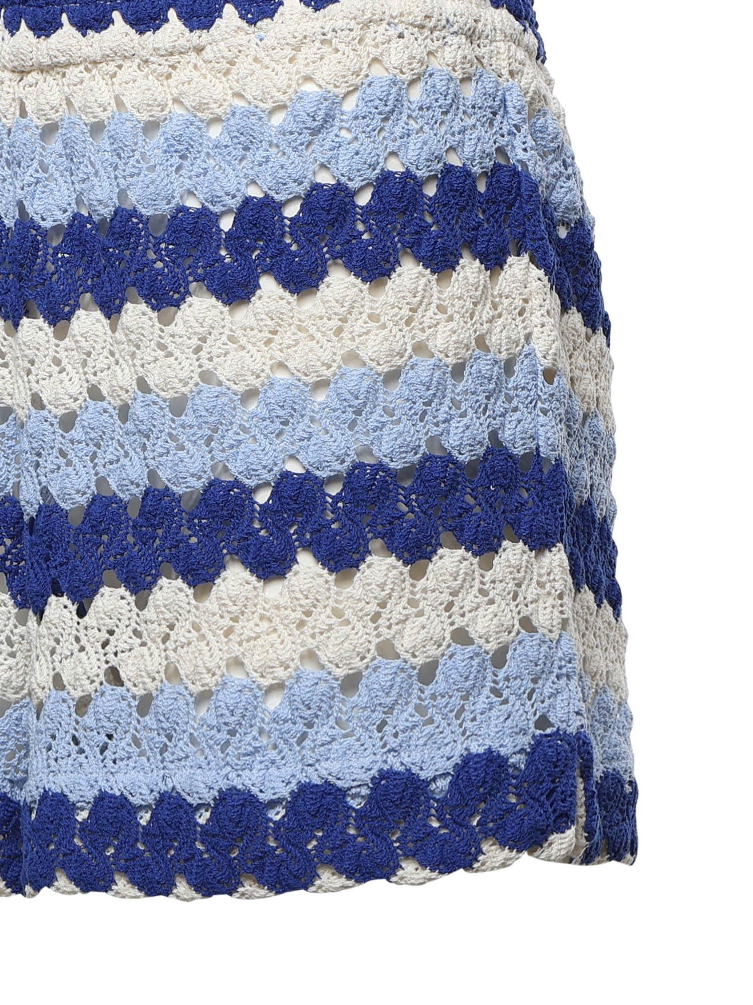Shorts Meave in crochet a righe MEA002 00585L MC2 SAINT BARTH 