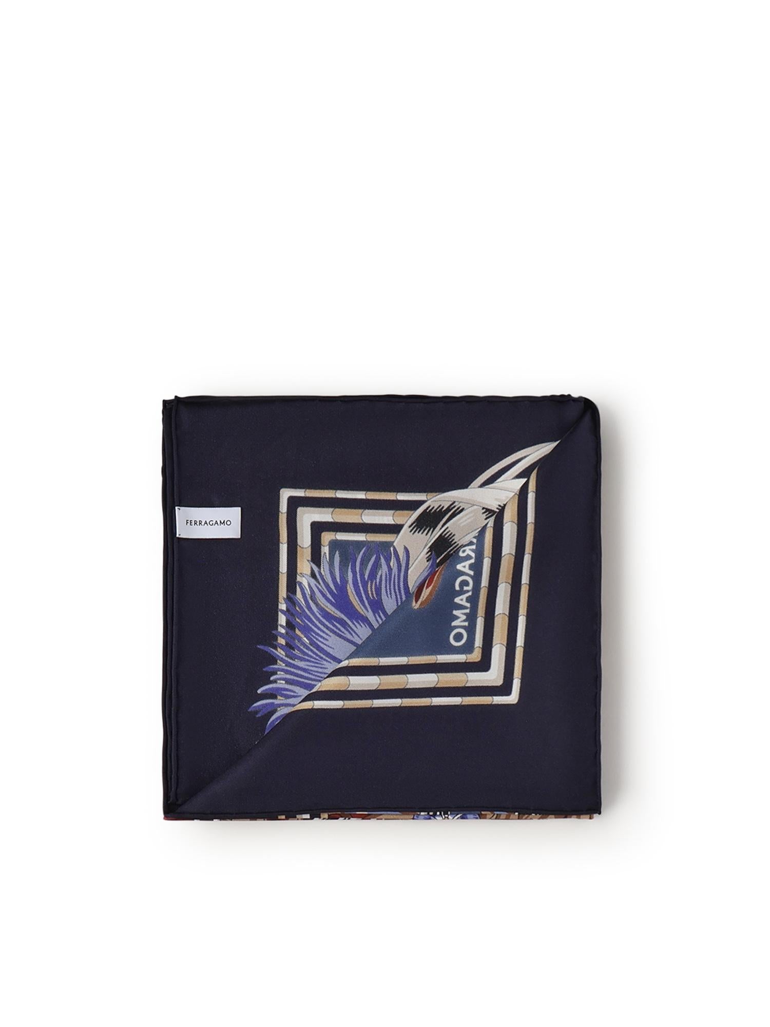 Foulard in seta con stampa<BR/> 310234 790768002 FERRAGAMO 