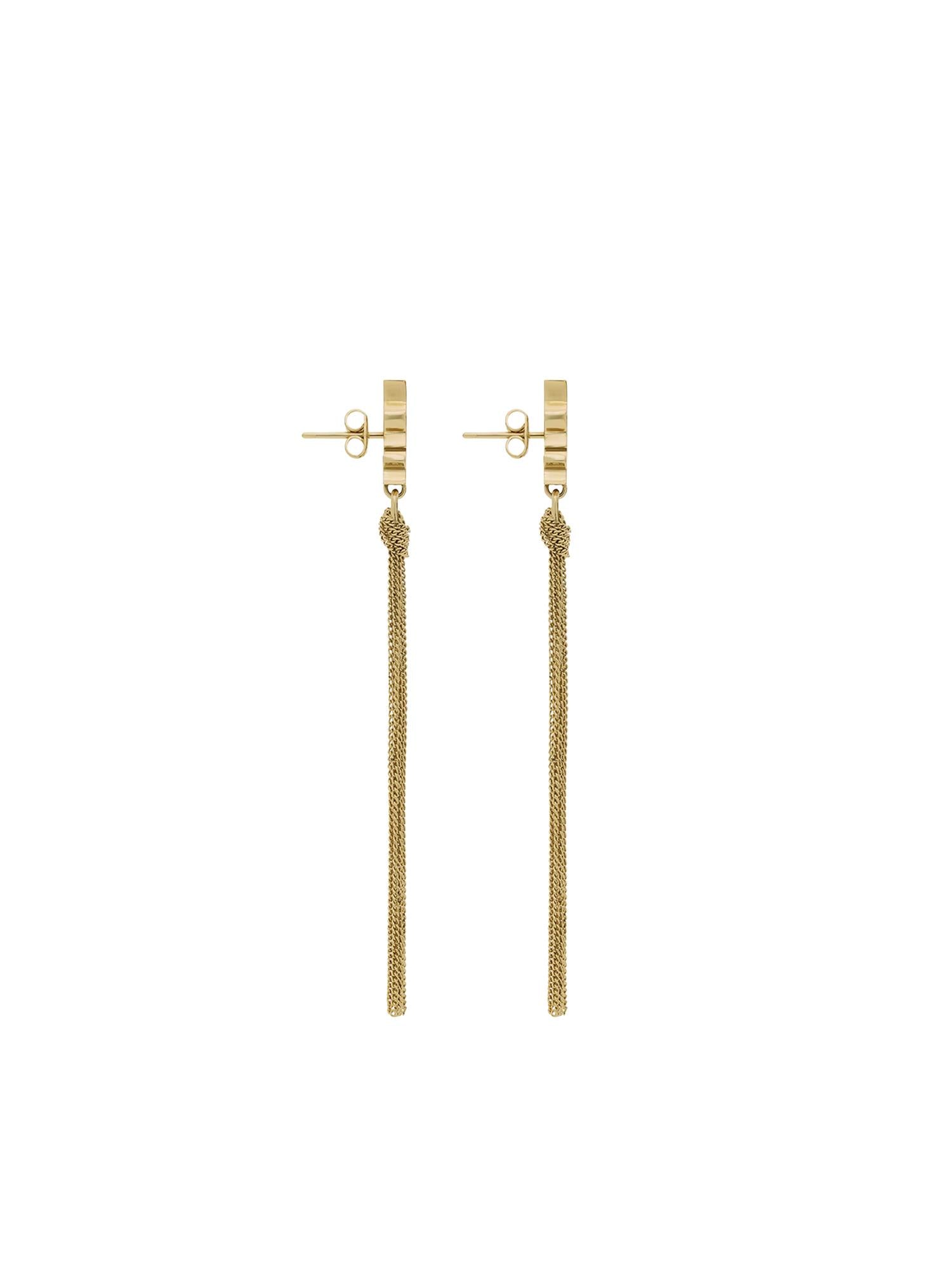 Orecchini in metallo con nappina Cassandre 803195 Y15008030 SAINT LAURENT 