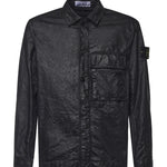 Overshirt in nylon con logo L1S151200003 S0069V0029 STONE ISLAND 